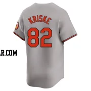 Brooks Kriske Men's Baltimore Orioles Gray Limited Road Jersey