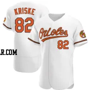 Brooks Kriske Men's Baltimore Orioles White Authentic Home Jersey