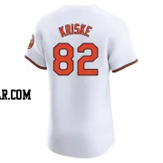 Brooks Kriske Men's Baltimore Orioles White Elite Home Jersey