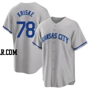 Brooks Kriske Men's Kansas City Royals Gray Replica 2022 Road Jersey