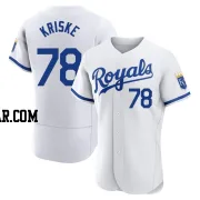 Brooks Kriske Men's Kansas City Royals White Authentic 2022 Home Jersey