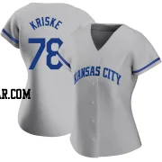 Brooks Kriske Women's Kansas City Royals Gray Authentic 2022 Road Jersey