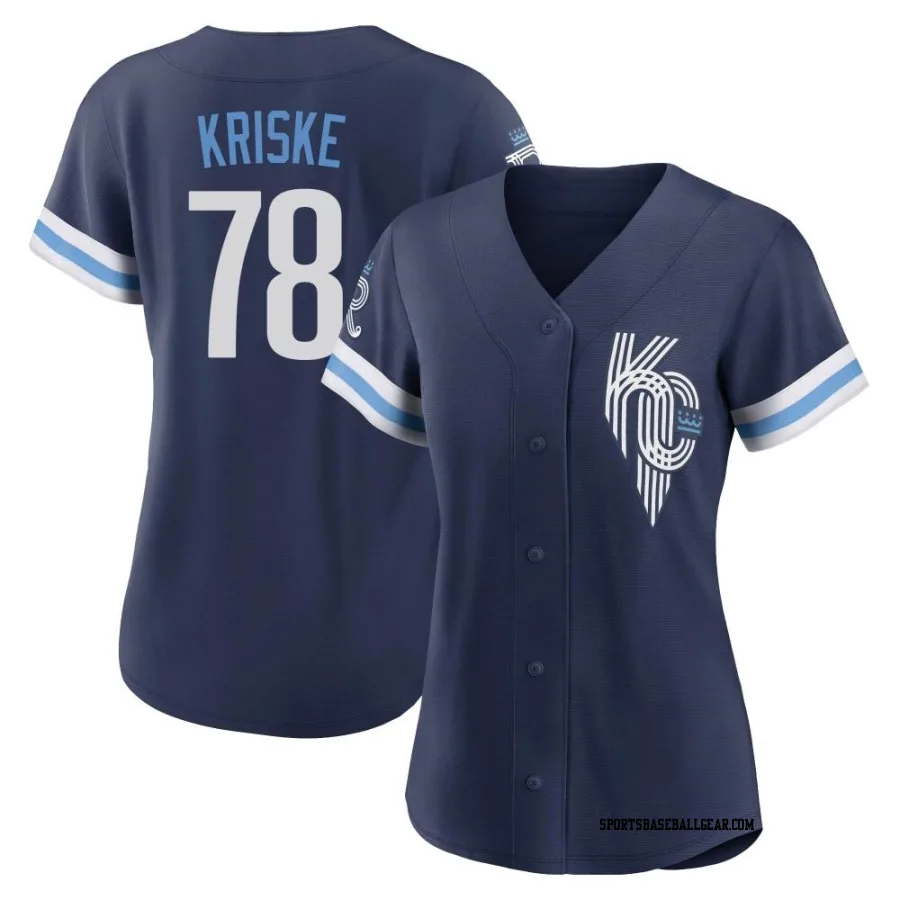 Brooks Kriske Women's Kansas City Royals Navy Authentic 2022 City Connect Jersey