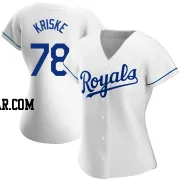 Brooks Kriske Women's Kansas City Royals White Authentic Home Jersey