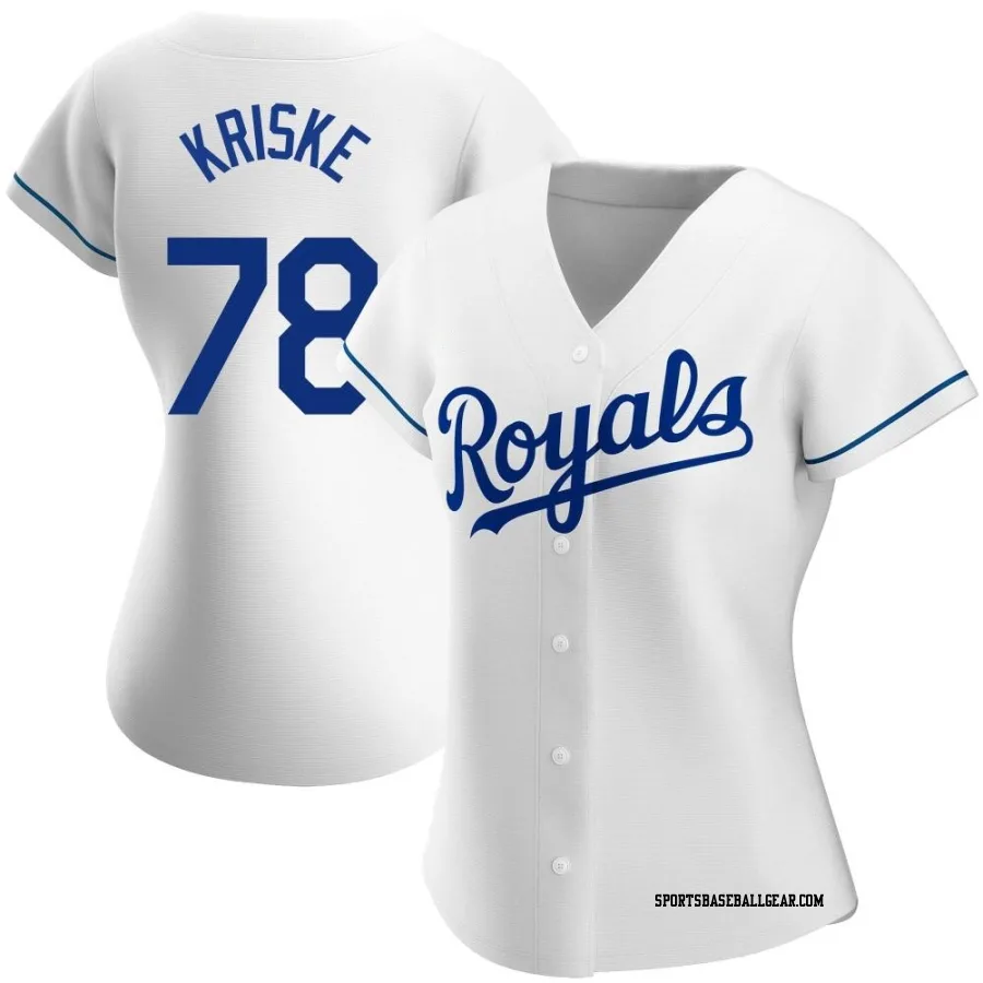 Brooks Kriske Women's Kansas City Royals White Authentic Home Jersey