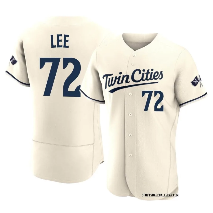 Brooks Lee Men's Minnesota Twins Cream Authentic Alternate 2023 Jersey