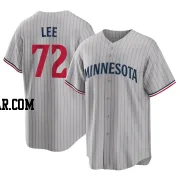 Brooks Lee Men's Minnesota Twins Gray Replica Road Jersey