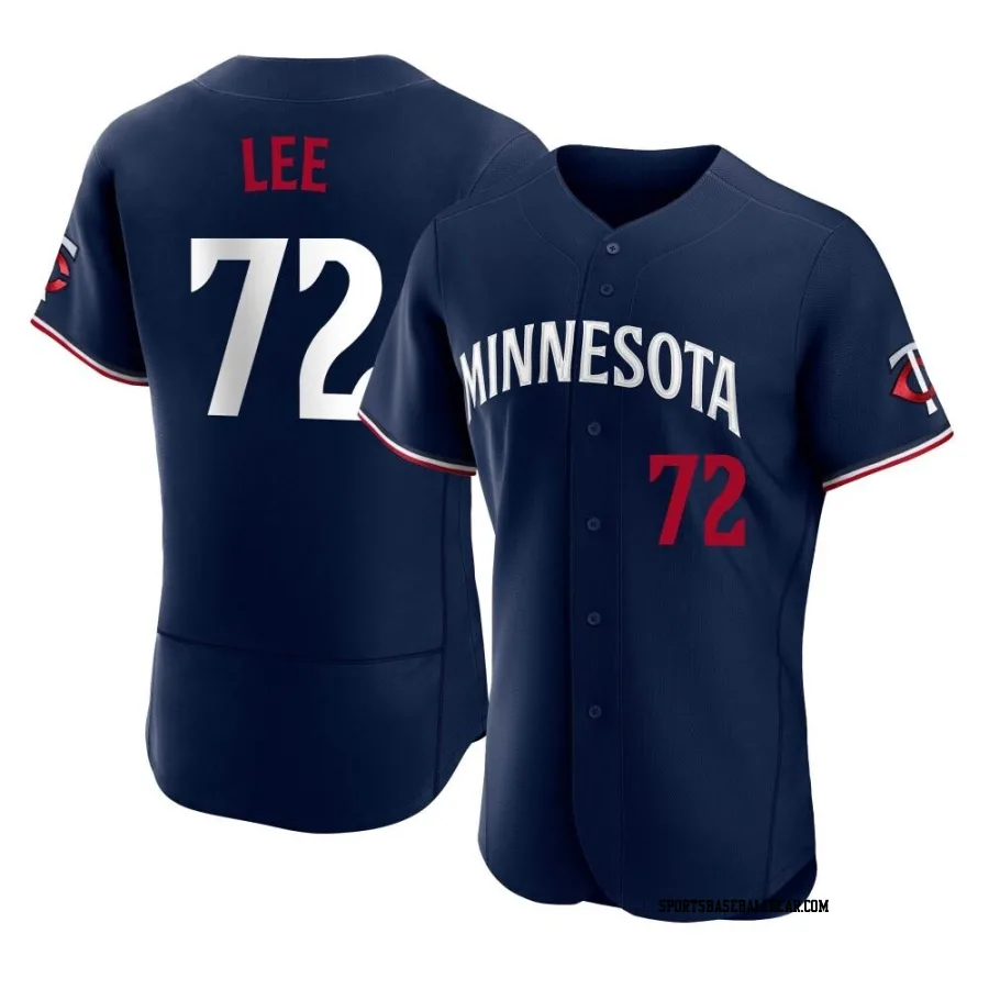 Brooks Lee Men's Minnesota Twins Navy Authentic Alternate Jersey