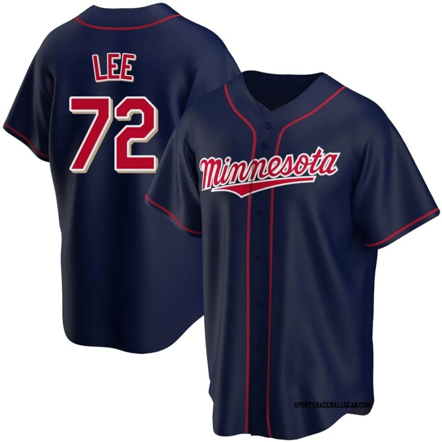 Brooks Lee Men's Minnesota Twins Navy Replica Alternate Team Jersey