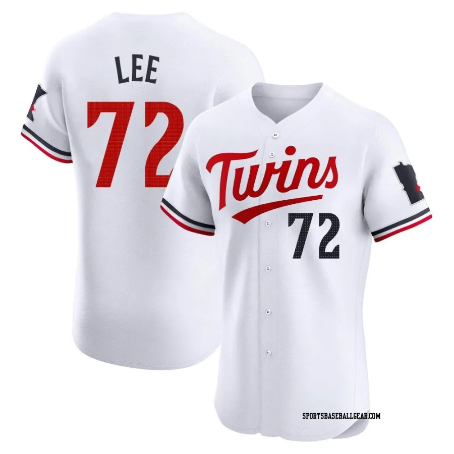 Brooks Lee Men's Minnesota Twins White Elite Home Jersey