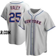 Brooks Raley Men's New York Mets Gray Replica Road Jersey