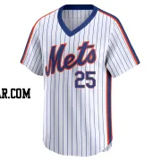 Brooks Raley Youth New York Mets White Limited Cooperstown Collection Jersey