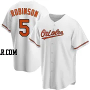 Brooks Robinson Men's Baltimore Orioles White Replica Home Jersey