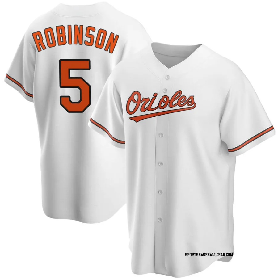 Brooks Robinson Youth Baltimore Orioles White Replica Home Jersey