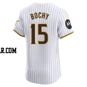 Bruce Bochy Men's San Diego Padres White Elite Home Patch Jersey