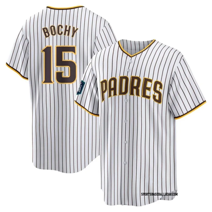 Bruce Bochy Men's San Diego Padres White Replica 2024 World Tour Seoul Series Home Jersey