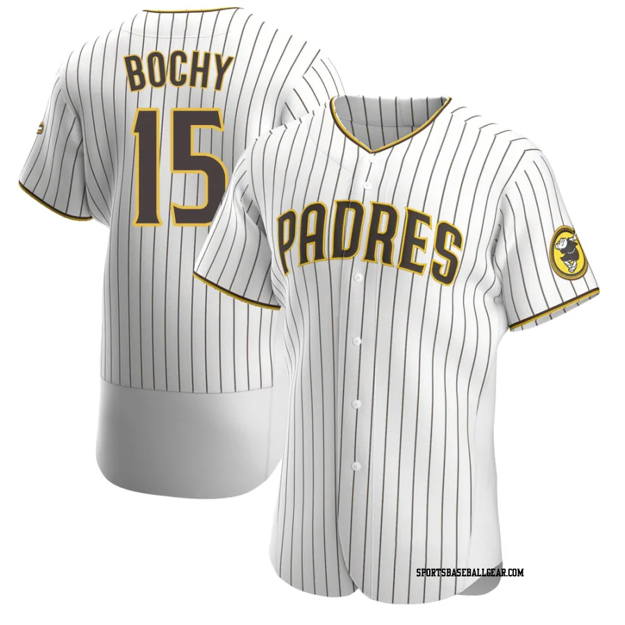 Bruce Bochy Men's San Diego Padres White/Brown Authentic Home Jersey