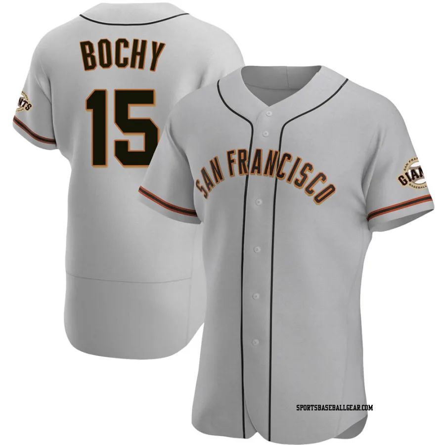 Bruce Bochy Men's San Francisco Giants Gray Authentic Road Jersey