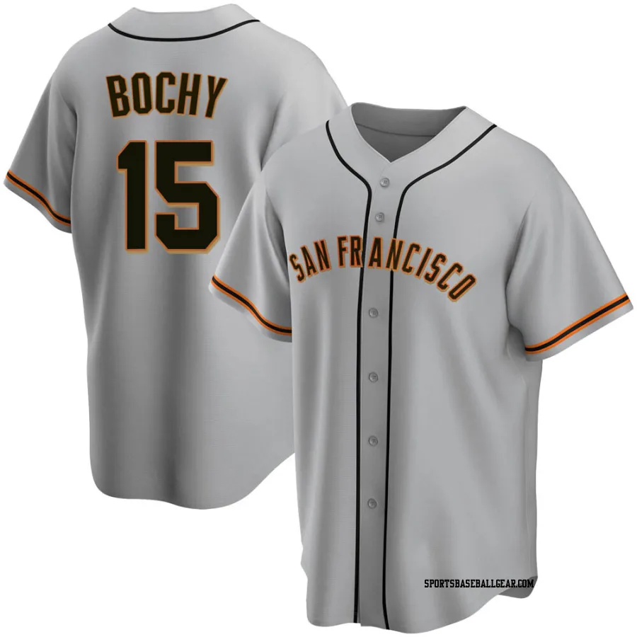 Bruce Bochy Men's San Francisco Giants Gray Replica Road Jersey