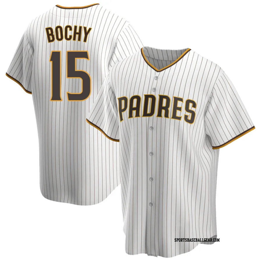 Bruce Bochy Youth San Diego Padres White/Brown Replica Home Jersey