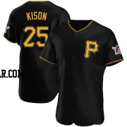 Bruce Kison Men's Pittsburgh Pirates Black Authentic Alternate Jersey