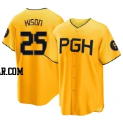 Bruce Kison Men's Pittsburgh Pirates Gold Replica 2023 City Connect Jersey