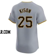 Bruce Kison Men's Pittsburgh Pirates Gray Elite Road Jersey