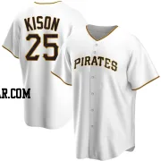 Bruce Kison Men's Pittsburgh Pirates White Replica Home Jersey