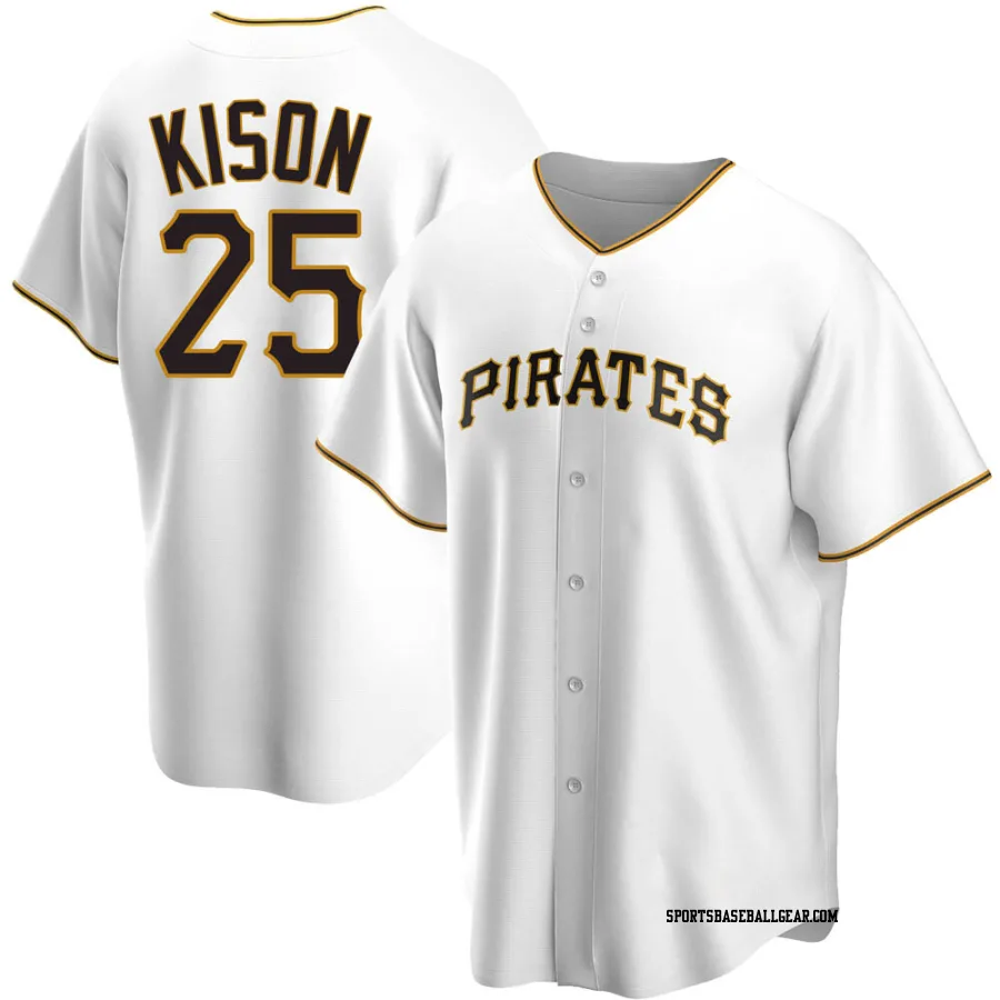 Bruce Kison Men's Pittsburgh Pirates White Replica Home Jersey