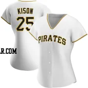 Bruce Kison Women's Pittsburgh Pirates White Authentic Home Jersey