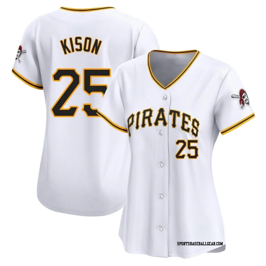 Bruce Kison Women's Pittsburgh Pirates White Limited Home Jersey