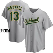 Bruce Maxwell Men's Oakland Athletics Gray Replica Road Jersey