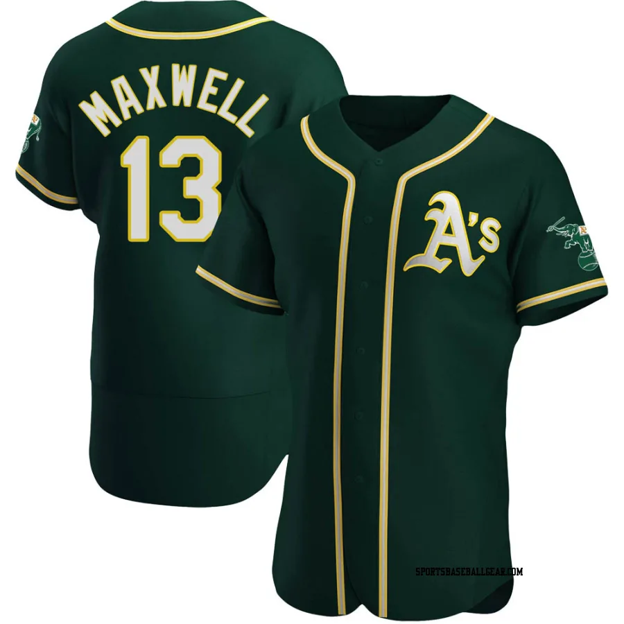 Bruce Maxwell Men's Oakland Athletics Green Authentic Alternate Jersey