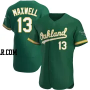 Bruce Maxwell Men's Oakland Athletics Green Authentic Kelly Alternate Jersey