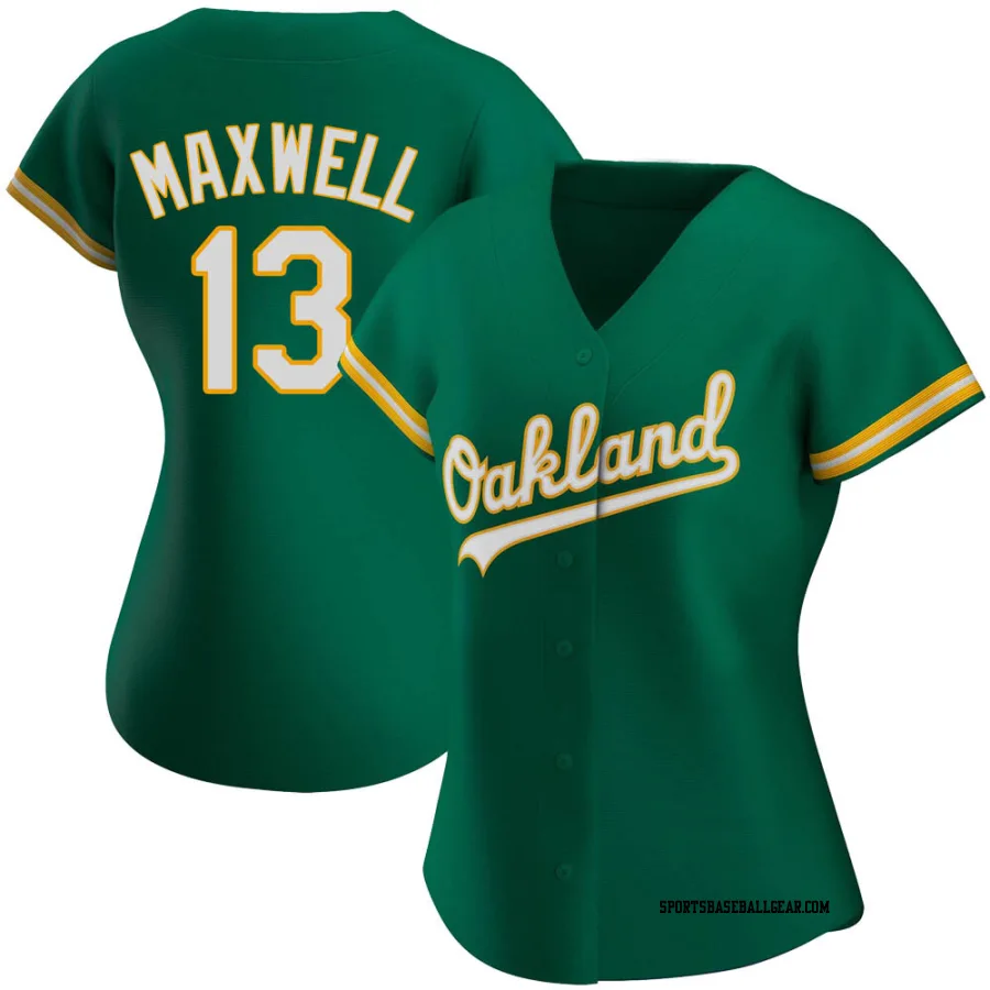 Bruce Maxwell Women's Oakland Athletics Green Replica Kelly Alternate Jersey