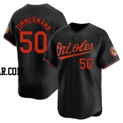 Bruce Zimmermann Men's Baltimore Orioles Black Limited Alternate Jersey