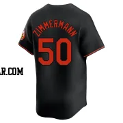 Bruce Zimmermann Men's Baltimore Orioles Black Limited Alternate Jersey