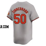 Bruce Zimmermann Men's Baltimore Orioles Gray Limited Road Jersey