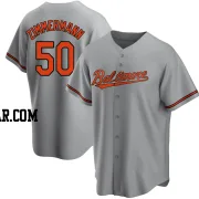 Bruce Zimmermann Men's Baltimore Orioles Gray Replica Road Jersey