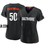 Bruce Zimmermann Women's Baltimore Orioles Black Replica 2023 City Connect Jersey