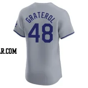 Brusdar Graterol Men's Los Angeles Dodgers Gray Elite Road Jersey