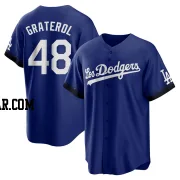 Brusdar Graterol Men's Los Angeles Dodgers Royal Replica 2021 City Connect Jersey