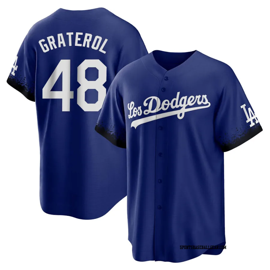 Brusdar Graterol Men's Los Angeles Dodgers Royal Replica 2021 City Connect Jersey