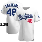 Brusdar Graterol Men's Los Angeles Dodgers White Authentic Home Jersey