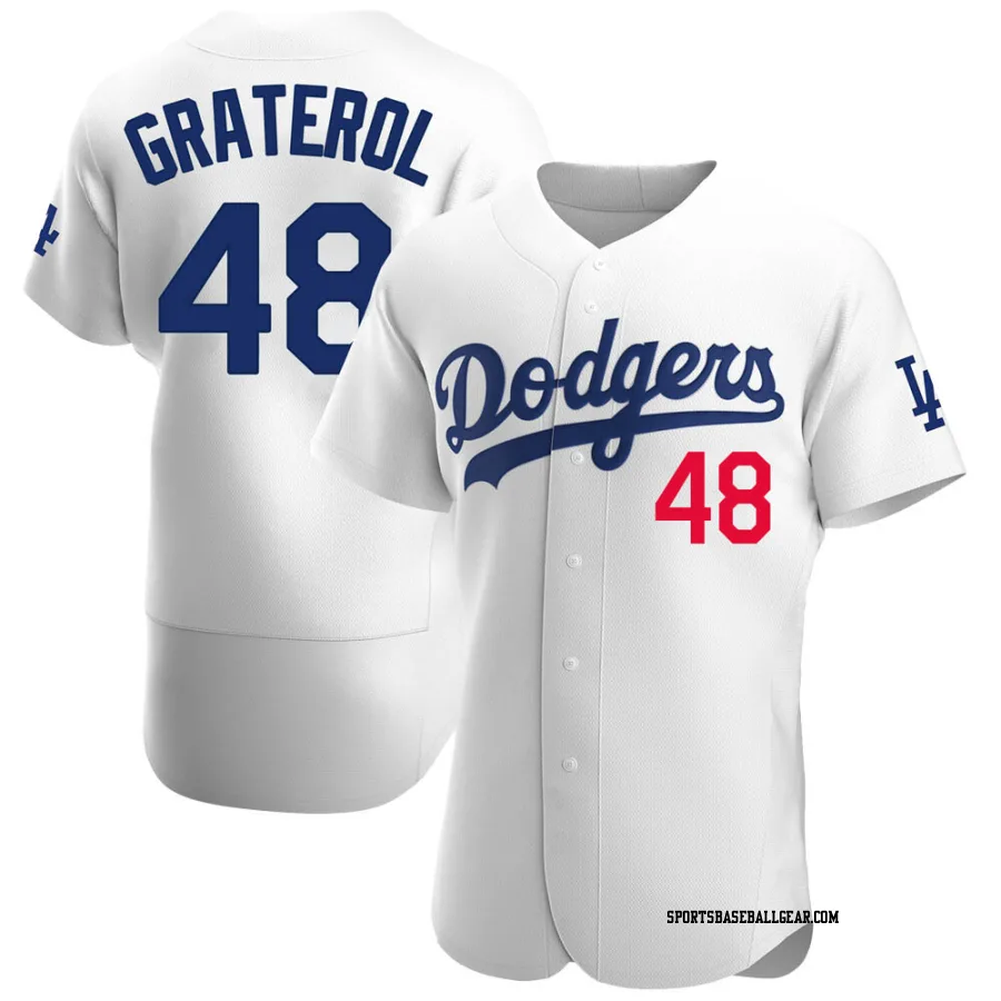 Brusdar Graterol Men's Los Angeles Dodgers White Authentic Home Jersey