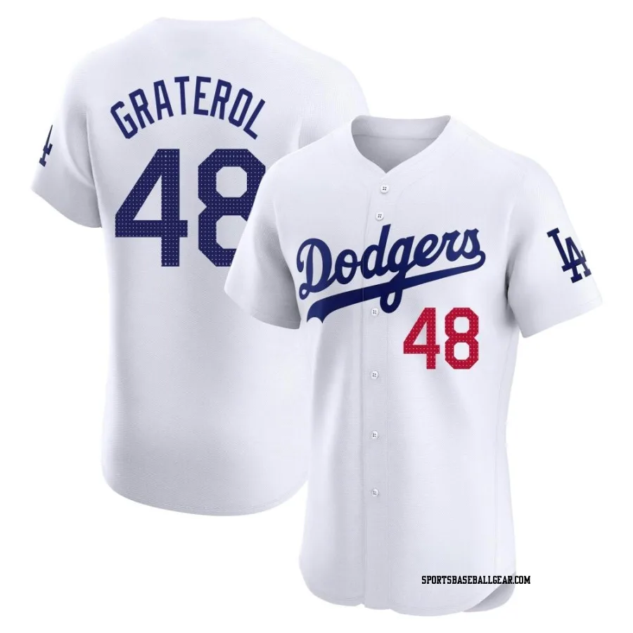 Brusdar Graterol Men's Los Angeles Dodgers White Elite Home Jersey