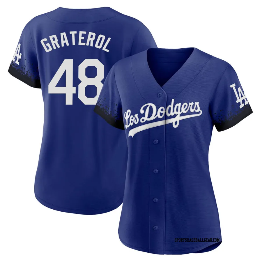 Brusdar Graterol Women's Los Angeles Dodgers Royal Replica 2021 City Connect Jersey