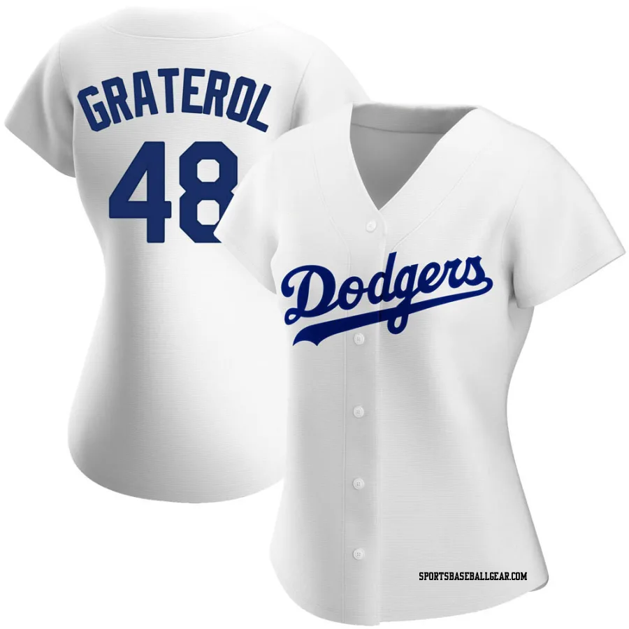 Brusdar Graterol Women's Los Angeles Dodgers White Replica Home Jersey