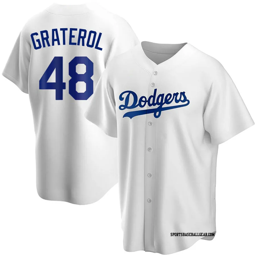 Brusdar Graterol Youth Los Angeles Dodgers White Replica Home Jersey