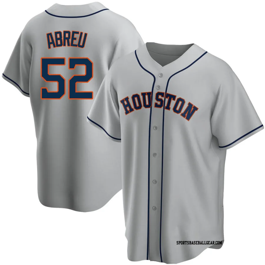 Bryan Abreu Men's Houston Astros Gray Replica Road Jersey